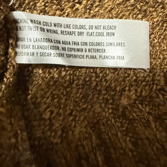 Debbie Morgan Pullover Sweater Brown SZ Small Chic Fall Forrest Cinammon Bohemia - Picture 6 of 7